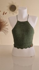 Top crochet in 100% cotone