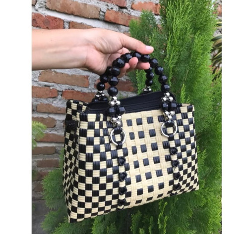 Borsa intrecciata fatta - fatta, a