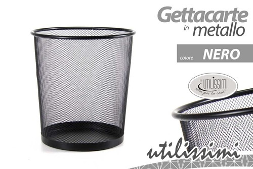 Cestino gettacarte metallo - cestino,