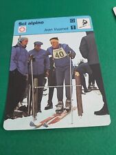 FIGURINA/CARD,SCI ALPINO-JEAN VUARNET,OLIMPIONICO 1960,ED.RENCONTRE 1977,12X16