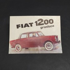 Catalogo automobili Fiat 1200 Granluce anni '50. Condizioni mediocri