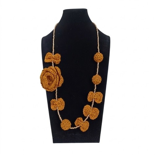 Collana boho hippie uncinetto - hippie,