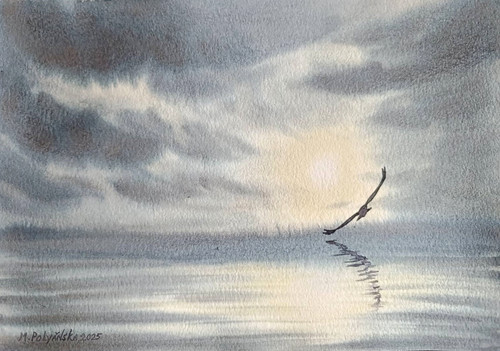 Berd sky cloudy originale arte - sky,