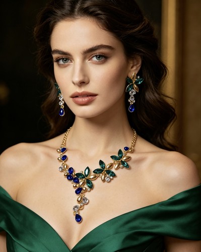 Set collana orecchini con - set,