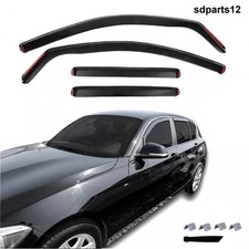 4 Deflettori Aria Fumè Antivento Compatibile con BMW serie 1 F20 Hatch 2011-2019