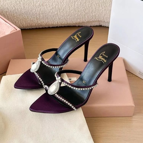 Sabot donna gioiello viola - sabot, con