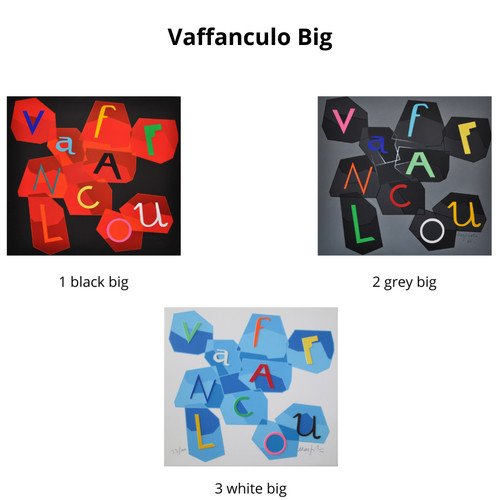 Ugo nespolo vaffanculo big - nespolo, "vaffanculo