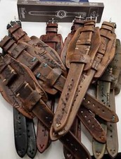 Pregiato cinturino cuoio bund handmade in Italy alta qualità mm20/16 serigrafato