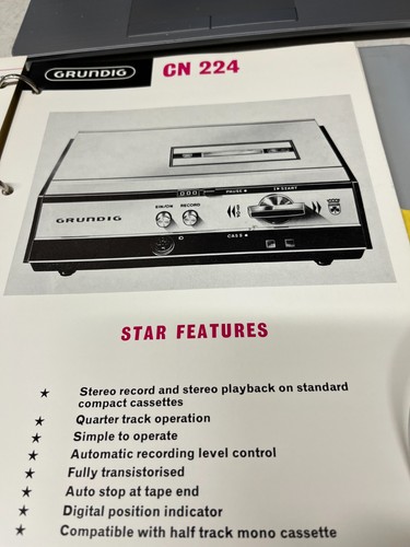 Grundig 224 tape recorder - cn,
