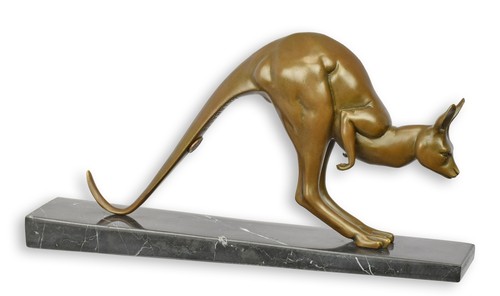 Scultura bronzo canguro - bronzo,