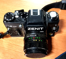 ZENIT 12XP macchina fotografica + Obiettivo Helios 44m 4 in Custodia fotocamera