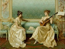 Dipinto Olio Repro Vittorio