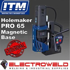 HOLEMAKER PRO 65 Base Magnetica Trapano Foro Taglierina Anulare Foratura Acci...