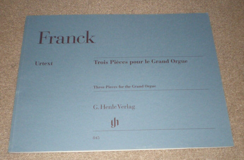 Franck tre pezzi pianoforte - pezzi,