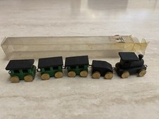 Splendido trenino in legno Sigikid made in Western Germany anni 70 da collezione