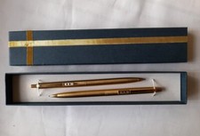 PAPER MATE EXECUTIVE SET PENNA E PORTAMINE PLACCATE ORO