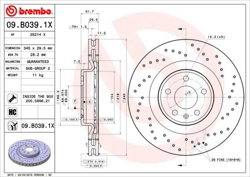 Coppia dischi freno brembo - coppia,