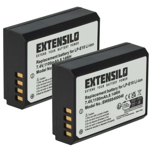 Batteria per canon eos - 2x,