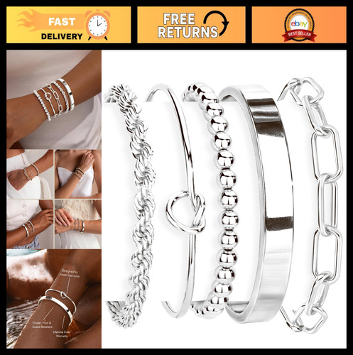 Trendy set bracciale donna oro - bracciale,