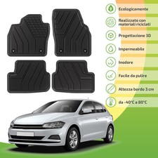 Tappetini Ecologici Con Materiali Riciclati Per VW Polo 6 Dal 2017