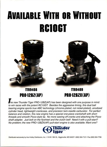 Thunder tigre pro 12bz motore - tigre, pro-12bz