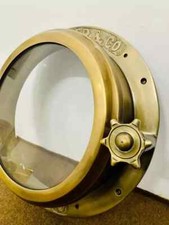 Antico oblò in ottone, oblò