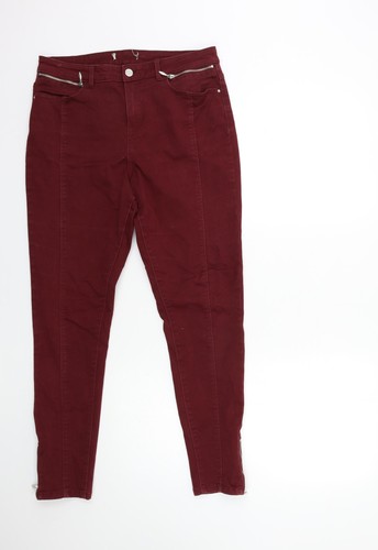 Jeans skinny denim - rosso, da