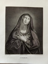 Incisione Rame VIERGE La