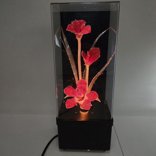 Lampada fiore fibra ottica - lampada,