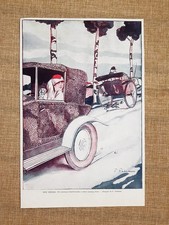 Due veicoli: Cavallo trottatore e 10 cavalli FIAT Disegno di F. Fabiano del 1927