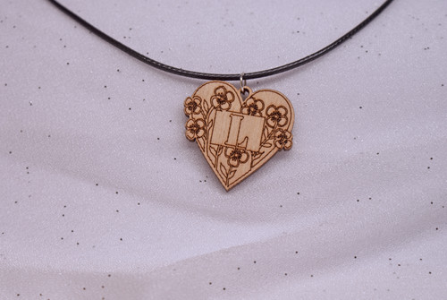 Collana artigianale legno - artigianale, in