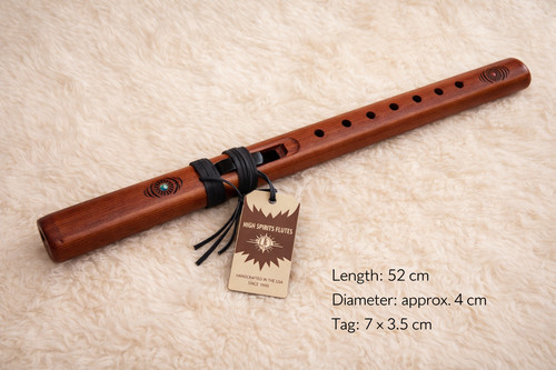 Flauto legno fatto - in, mano