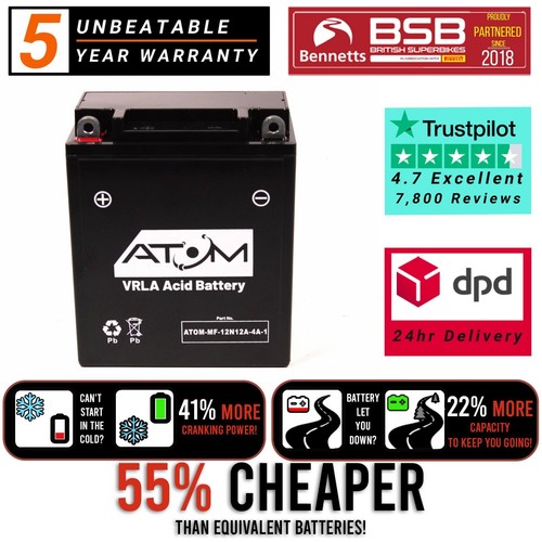 Batteria moto 12n12a atom - moto, 12n12a-4a-1