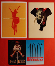 3 CARTOLINA PIRELLI ELEFANTE E BICI
