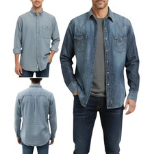 Wrangler camicia uomo denim