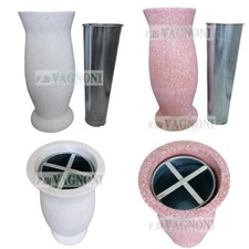 Vaso fiori in graniglia di