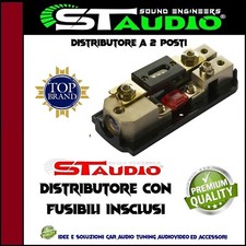 Distributore di corrente ANL UNA ENTRATA 2 USCITE 35mm PORA FUSIBILE CAR AUDIO -
