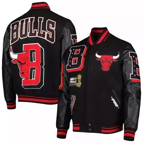Giacca uomo nera chicago bulls - nera,