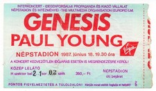 Genesis Rare Original Used Concert Ticket Stub Hungary Budapest Népstadion 1987