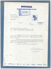 1967 AGRATE BRIANZA - DEMAG Preventivo per carroponte sospeso - 23x31 cm