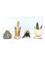 SCARPETTE OTTONE TRIANGOLARI MOBILI/SEDIE-STOCK 24 PZ - MM. 27x27x27