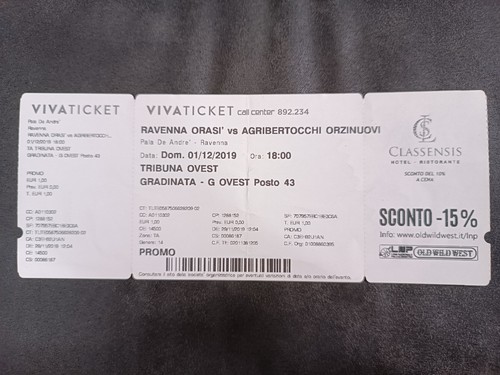 Biglietto ticket basket - ticket, orasÍ