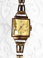 Orologio meccanico vintage russo sovietico donna Zaria Zarya 583 oro 14 carati 15,2 gr