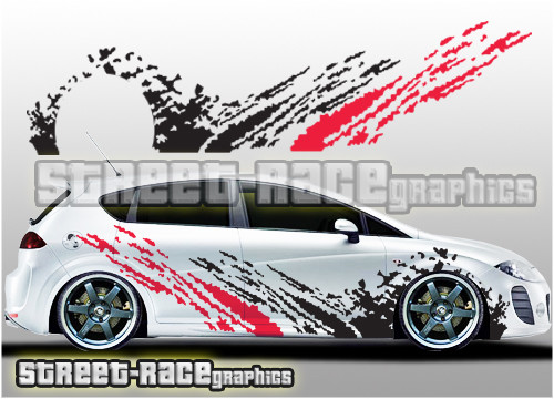 Adesivo grafica rally schizzo