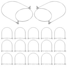  20 Pezzi Porta Barattoli per Appendere Barattoli Acciaio Inox Maniglie Appendiabiti