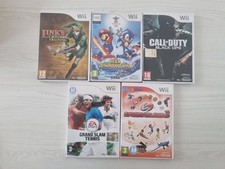 LOTTO STOCK di 5 GIOCHI per Nintendo WII PAL . Completi 