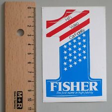 Alter Aufkleber FISHER HiFi