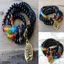 6mm Black agate 7 color