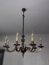 LAMPADARIO VINTAGE IN OTTONE -