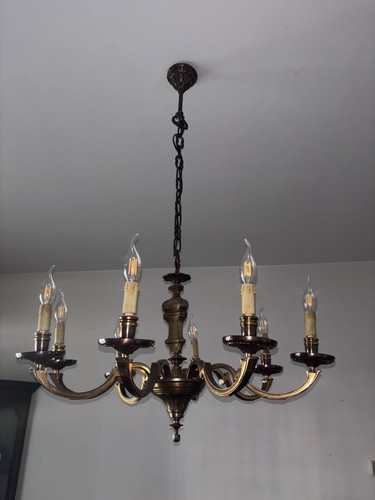 Lampadario vintage ottone - ottone,